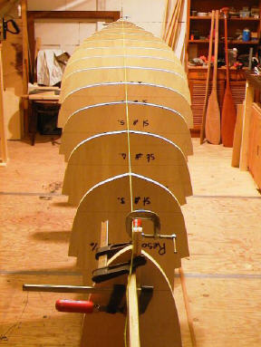 Zeekajak Caribou vooraanzicht stellen mallen