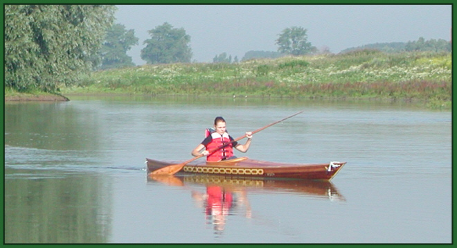Zeekajak Caribou eerste vaart